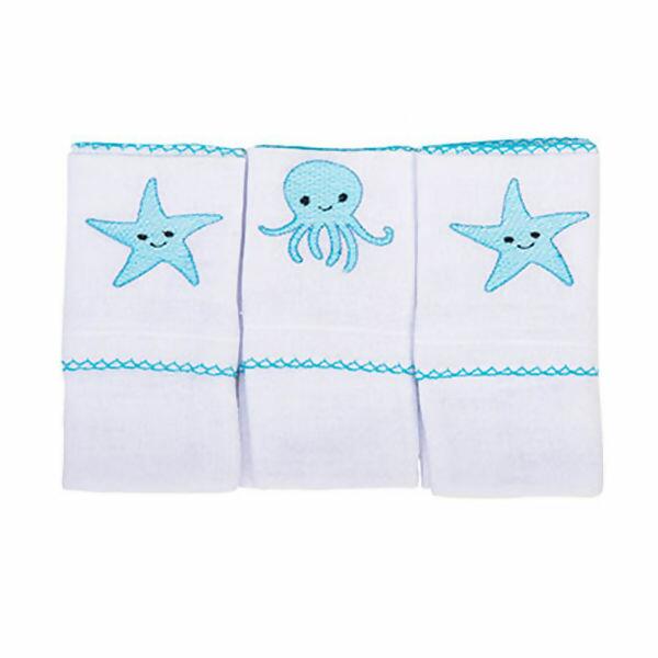  Pano De Boca Bordado com 3unid. Incomfral Bambi Encanto | 0205220001