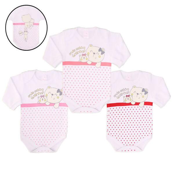 Body Fem Manga Longa  RN a EG Ursinhas 3un Petutinha | 7568