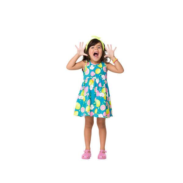 111122 Vestido Estampado Limão e Maça Kyly