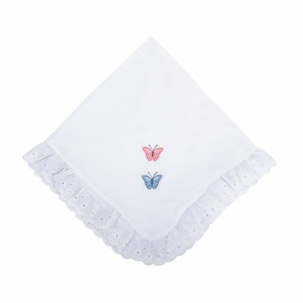 85003 Manta Bordada com Renda 78x78 Incomfral | Baby Joy Premium
