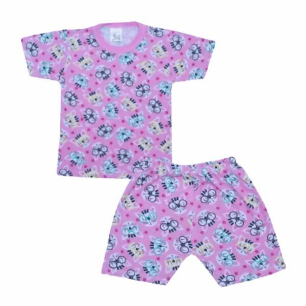 558145 Pijama Curto Estampado 1 ao 3 Mafessoni