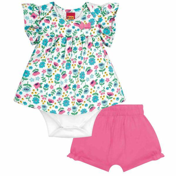 111414 Conjunto Body+Shorts Feminino 