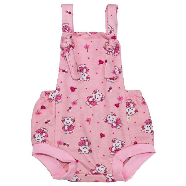 97001 Jardineira de Malha Estampada P-GG Incomfral / Baby Joy Wear