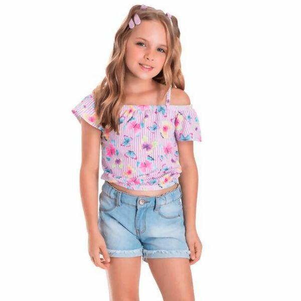3737 Blusa  BORBOLETAS  4-8 Faraeli