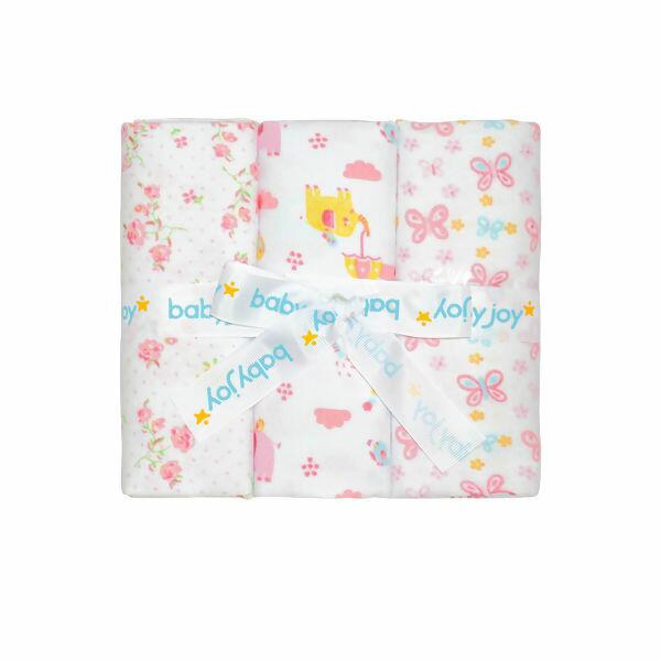 50007 Kit Manta Flanelada 1,0m x 80cm com 3unid Incomfral | Baby Joy