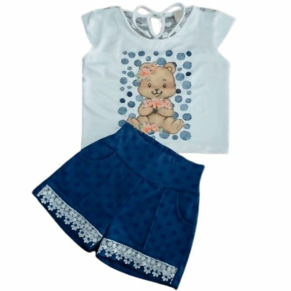 2501 Conjunto Feminino URSA  4 ao 12 Mell Kids