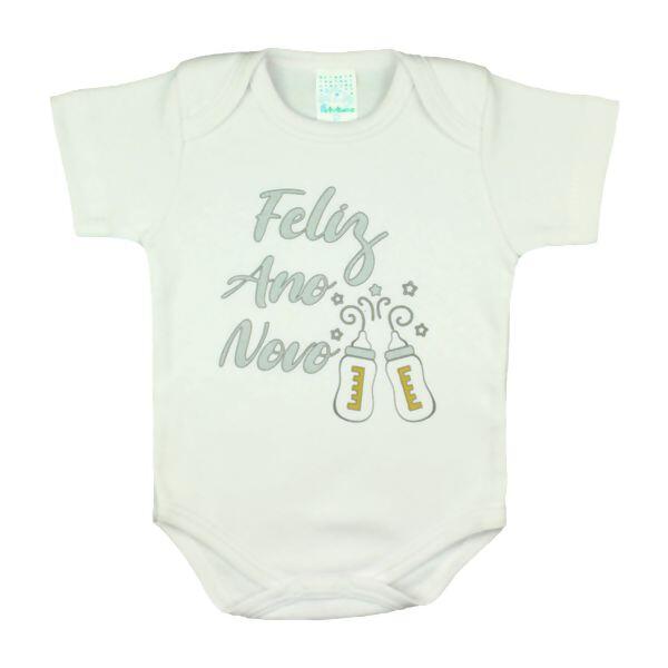 Body Manga Curta 1 UN FELIZ ANO NOVO  P Petutinha | 7708