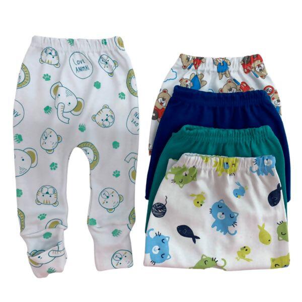  Culote Suedeine Masculino Pé Vira   RN ao EX  pacote 5 Unid.  Vest Baby | 06025