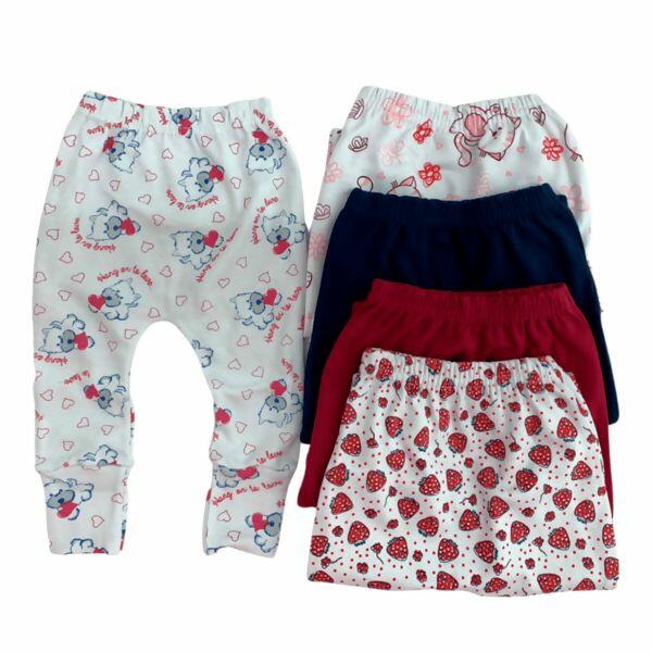  Culote Suedeine Feminino Pé Vira   RN ao EX  pacote 5 Unid.  Vest Baby | 06026