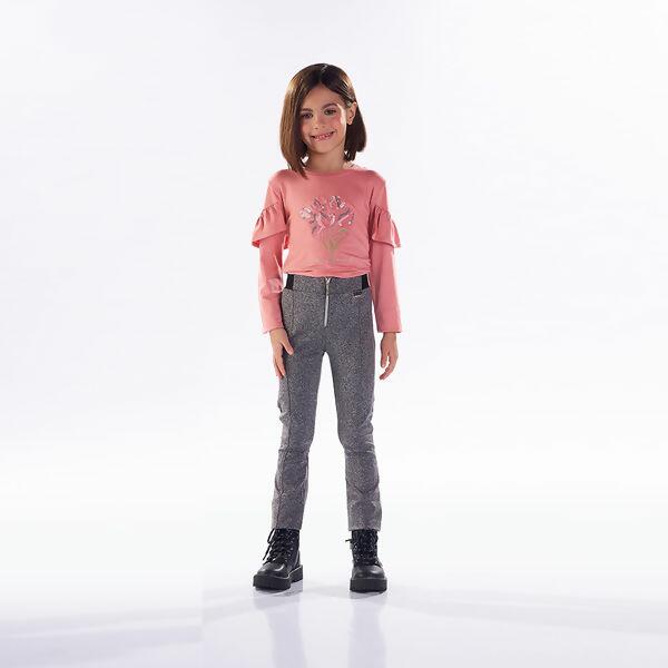 Blusa Feminina Manga Longa  6 A 12 | 3650090  Coordena Legging 3700052  Kiki Xodo