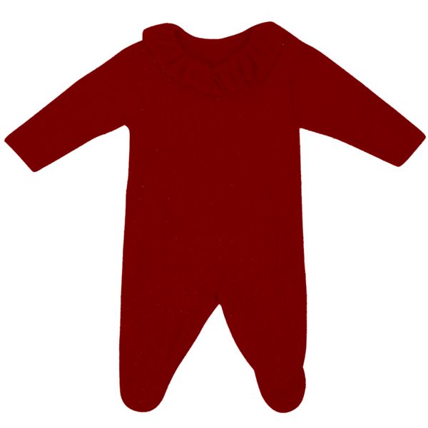 Macacão Acrilico Feminino  CORAÇÃO   RN ao M   Fofinho| 423104