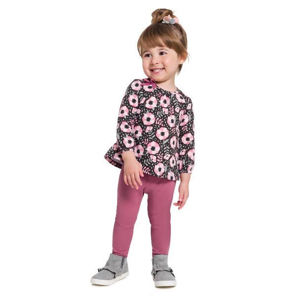 Conjunto Feminino  FLORES  tamanho P- M   Kyly | 206849