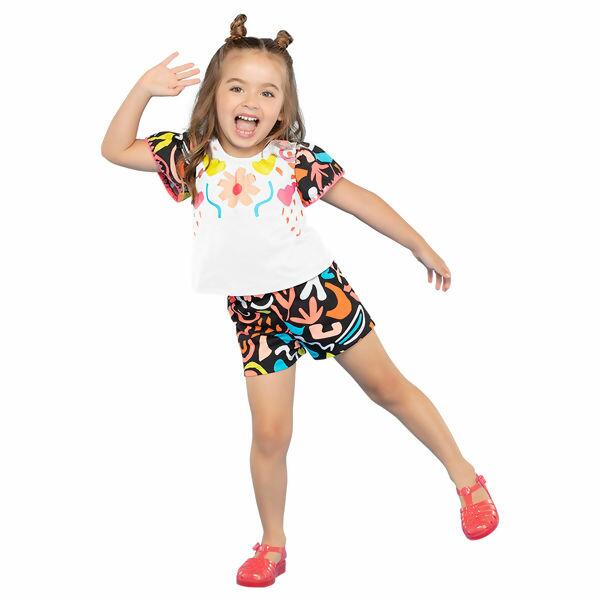 Conjunto Feminino Infantil  Flor 1 ao 3   Kyly Nanai   |   601102     VE2023