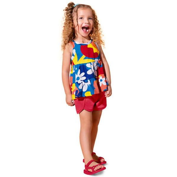 Conjunto Feminino Infantil Blusa Flores   4  ao 8    Kyly Nanai  |  601241     VE2023