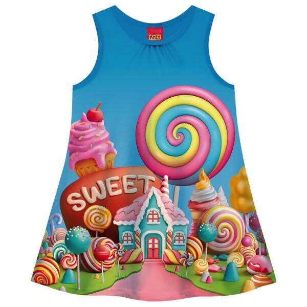 Vestido Infantil Sweet  4 ao 8   Kyly   |  112566