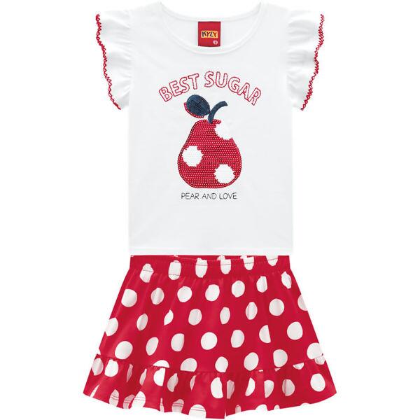 Conjunto Infantil Feminino  Best Sugar  4 ao 8  Kyly    |   112589