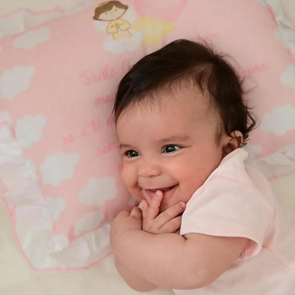 Travesseiro Babado 28cm x 35 cm  Anjinho da Guarda  |  78007