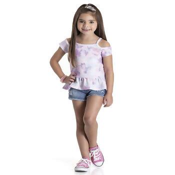 Blusa Tie Dye 4a8 Detalhe Ombro Rechsul | 7431