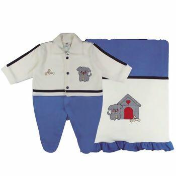 Saída De Maternidade Masculina RN-P Cachorrinho Bloomy's/Vistue  | 3539