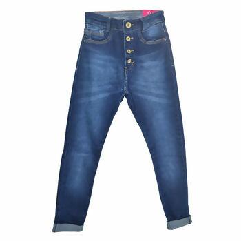 10296 Calça Fem Jeans 10-16 Cintura Alta Akiyoshi