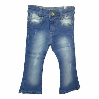 60141 Calça Fem Jeans 1-3 Flare Akiyoshi