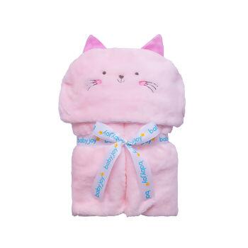 Manta Lisa com Capuz Bordado 85x1,0m Incomfral | Baby Joy Funny 49001
