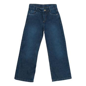 1103015 Calça Feminina Wide Lag jeans 4-8 Clube do Doce