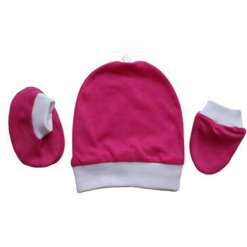 Kit 3 Peças Gorro Luva e Sapato  Malha RN  Castelo  |  101