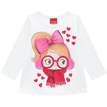 Blusa Feminina Manga Longa  Menina Rosa Kyly | 207601