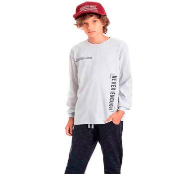 Camiseta Manga Longa 'never enough' 10-16 Rechsul  |  7309