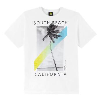 81364 Camiseta Masculina 'SOUTH BEACH CALIFORNIA' 10-20 Kyly / Lemon