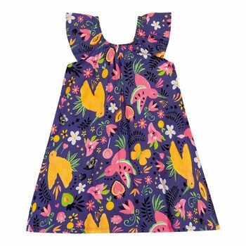 600828 Vestido Estampado ' Frutas Animais' 1-3  Kyly / Nanai