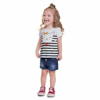  Blusa Feminina P-G 'Meow' KYLY |  111436