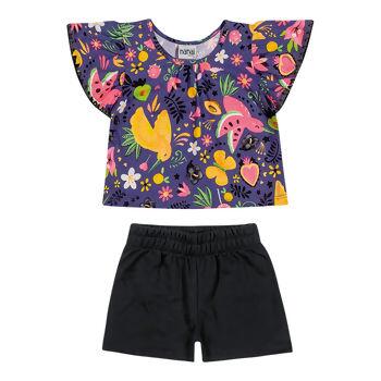 600830 Conjunto Feminino 'Frutas animais' 1-3 Kyly / Nanai