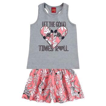 111166 Conjunto Feminino  'LET THE GOOD TIMES ROLL'  4-16  Kyly