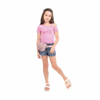 015103041 Blusa Manga Curta Feminino 'Sunrise' 4-10 Dila