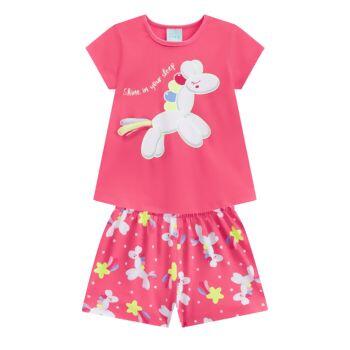 111635 Pijama Manga Curta Feminino 'Shine' 1-3 KYLY
