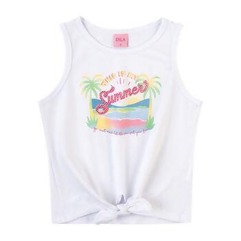 015103040 Blusa Regata Feminina 'Summer' 4-10 Dila