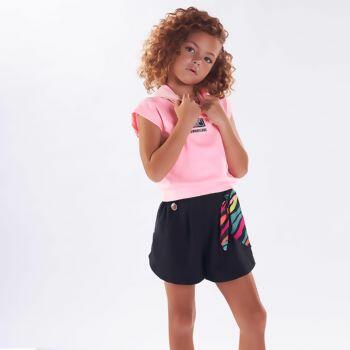 3500039  Conjunto Regata com Capuz  e Short  CAMOUFLAGE  6-12 Kiki Xodó