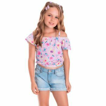 3737 Blusa  BORBOLETAS  4-8 Faraeli