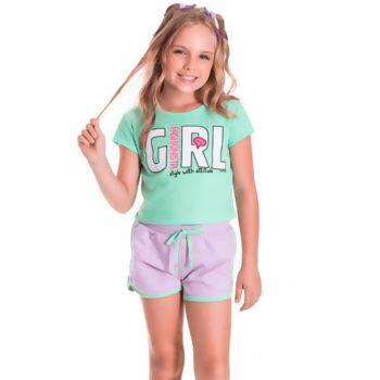   Short Boxer Moletom Feminino  4 AO 8  Faraeli RECHSUL KIDS | 3742