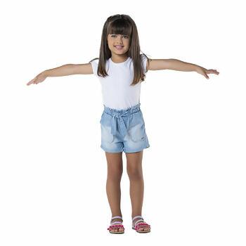 5058 Short Jeans Feminino 6-12 |  Mania Kids