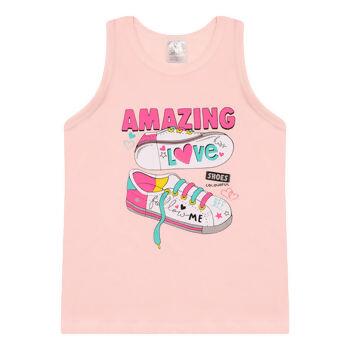 2024 Blusa Regata Feminina 4-8 'Amazing Shoes' Catolele