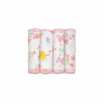 31002 Faixa de Tecido Flanelado 10x80 com 4unid Incomfral | Baby Joy