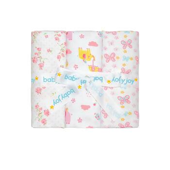 Kit cueiro  Flanelado 1,0m x 80cm com 3unid Incomfral  Baby Joy  | 50007