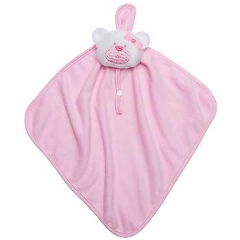 Naninha com Pelucia e Prendedor de Chupeta Plush 32x32 Incomfral  Bambi  |   86003