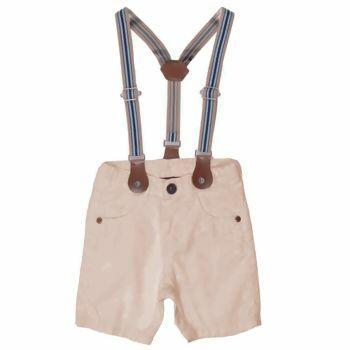1041 Bermuda Masculina c/ Suspensório  P ao G   | Mania Kids
