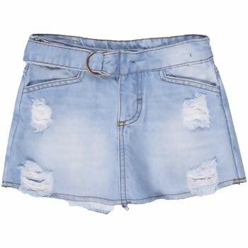 Short Saia Jeans  Tam 6 Mania kids | 6140