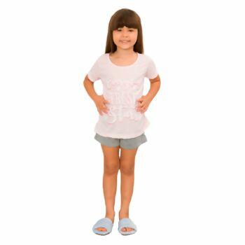 Pijama Feminino Curto  FRESH  4 ao 8 Estrela e Luar | 25030