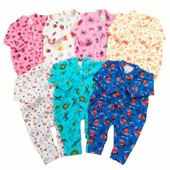  Macacão Pijama Soft UNISSEX 1 ao 3 Pacote com 5 Unid.  Flaphy  |  324